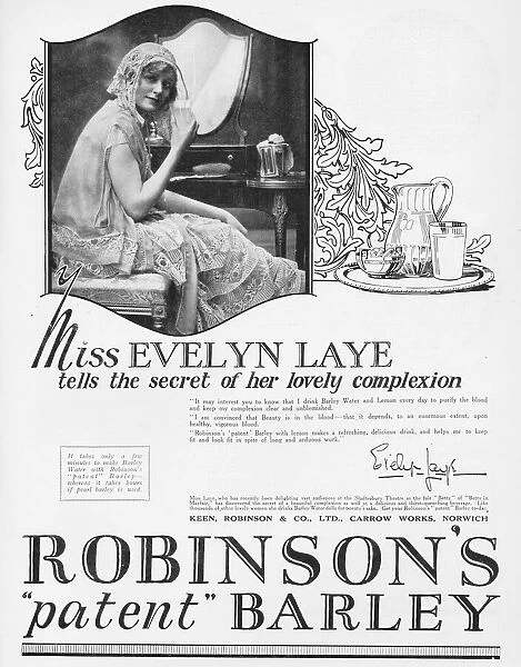 Advert for Robinsons Barley water, 1926 featuring