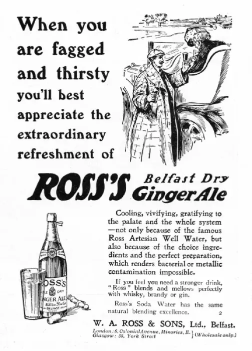 Framed Print : Advert for Rosss Belfast Dry Ginger Ale Framed Print : Advert for Rosss Belfast Dry Ginger Ale