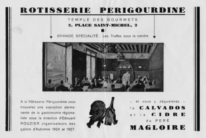 Framed Print : Advert for Rotisserie Perigourdine, 1930, Paris Framed Print : Advert for Rotisserie Perigourdine, 1930, Paris