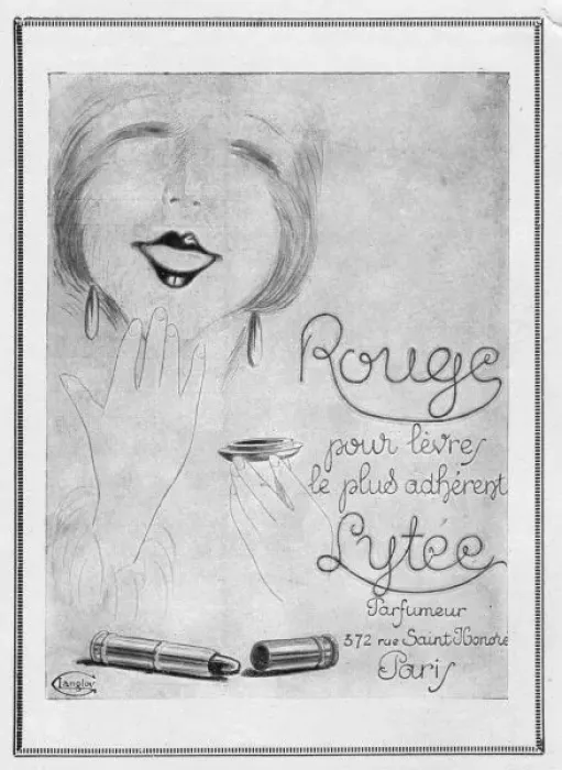 Framed Print : Advert for Rouge lipstick by Lytee, 1925, Paris Framed Print : Advert for Rouge lipstick by Lytee, 1925, Paris