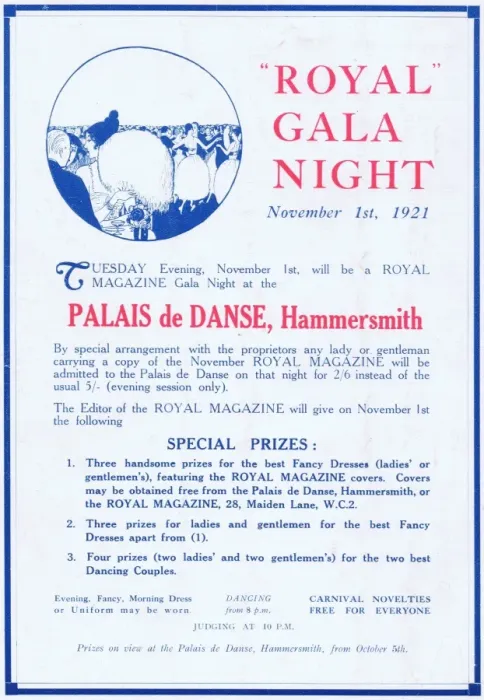 Framed Print : Advert for the Royal Magazine Gala Night at the Palais de Da Framed Print : Advert for the Royal Magazine Gala Night at the Palais de Da