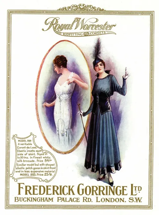 Framed Print : Advert, Royal Worcester Kidfitting Corsets Framed Print : Advert, Royal Worcester Kidfitting Corsets