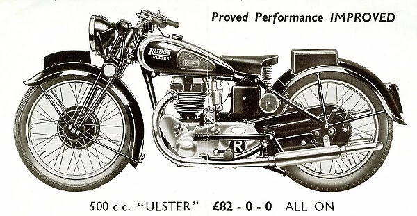Advert, Rudge-Whitworth 500 cc Ulster Motor Cycle