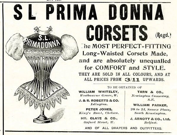Advert, s L Prima Donna Corsets