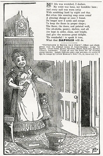 Advert for Sapolio cleaning soap 1887