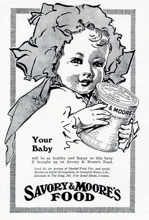 Framed Print : Advertisement for Savory & Moores Food 1914 Framed Print : Advertisement for Savory & Moores Food 1914