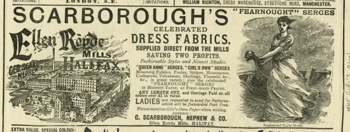 Framed Print : Advert, Scarboroughs Dress Fabrics, Halifax Framed Print : Advert, Scarboroughs Dress Fabrics, Halifax