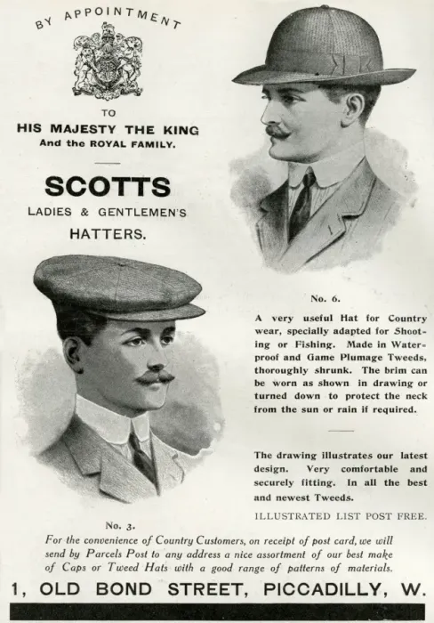 Framed Print : Advert for Scotts gentlemens hats 1912 Framed Print : Advert for Scotts gentlemens hats 1912