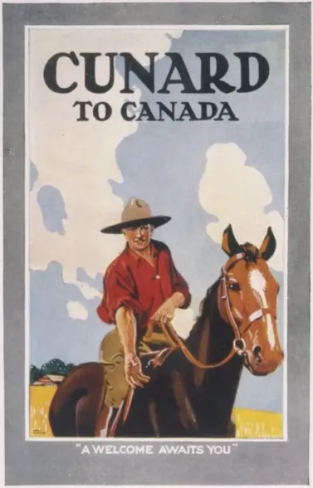 Framed Print : Advert / Sea to Canada Framed Print : Advert / Sea to Canada