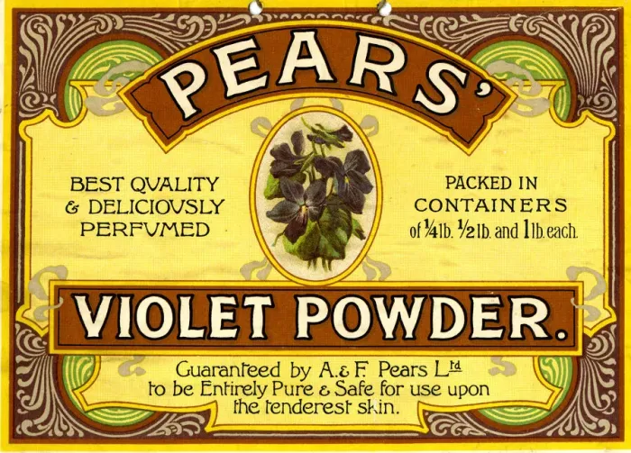 Framed Print : Advertising Showcard, A & F Pears, Violet Powder Framed Print : Advertising Showcard, A & F Pears, Violet Powder