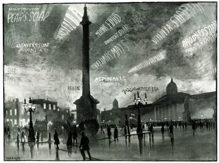 Framed Print : Advertising in the sky - What it might come to Framed Print : Advertising in the sky - What it might come to