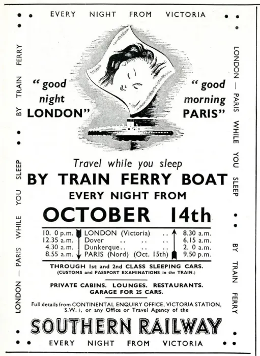 Framed Print : Advertisement for Southern Railway - Travel while you sleep Framed Print : Advertisement for Southern Railway - Travel while you sleep