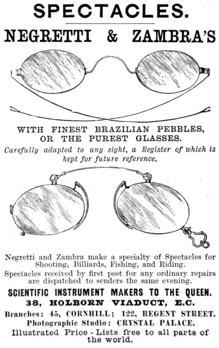 Framed Print : Advertisement for spectacles Framed Print : Advertisement for spectacles