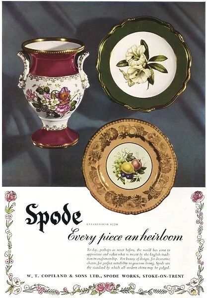Advertisement for Spode China