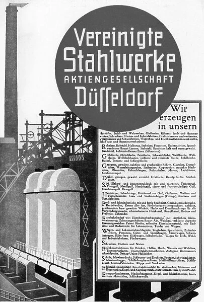 Ad for steelworks