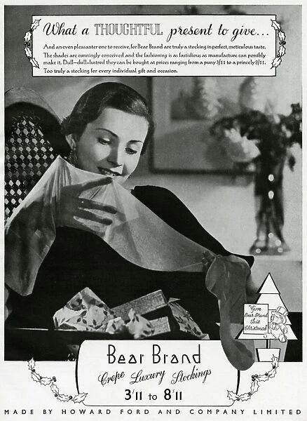 Advert for Stockings by Bear Brand 1936