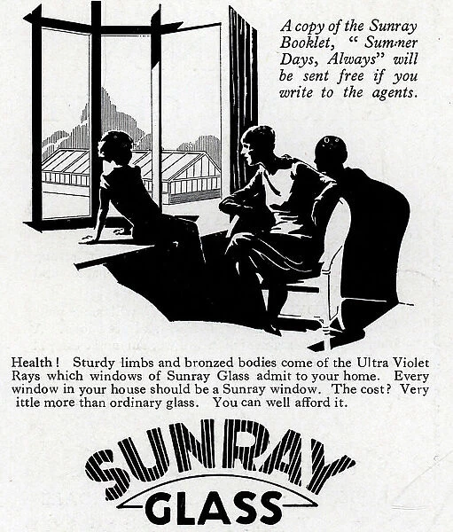 Advertisement for Sunray Glass