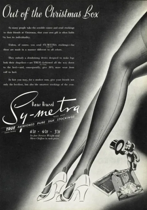 Framed Print : Advert for Symetra Bear Brand stockings 1939 Framed Print : Advert for Symetra Bear Brand stockings 1939