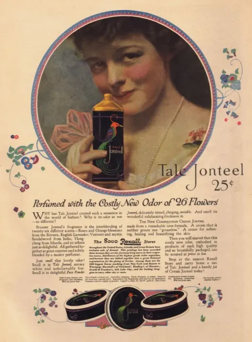Framed Print : Advert for Talc Jonteel, 1918 Framed Print : Advert for Talc Jonteel, 1918