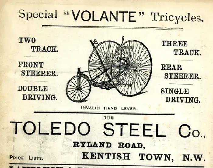 Framed Print : Advertisement, Toledo Steel Co, Volante Tricycles Framed Print : Advertisement, Toledo Steel Co, Volante Tricycles