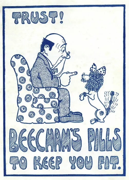 Framed Print : Advert, Trust Beecham's Pills to keep you fit Framed Print : Advert, Trust Beecham's Pills to keep you fit