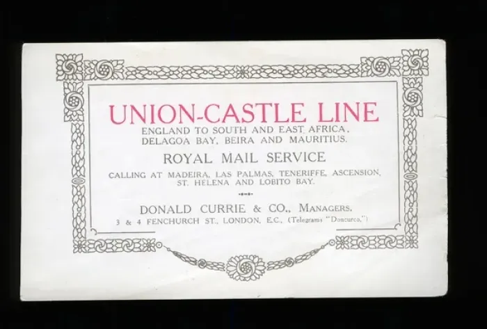 Framed Print : Advertisement, Union Castle Line Framed Print : Advertisement, Union Castle Line