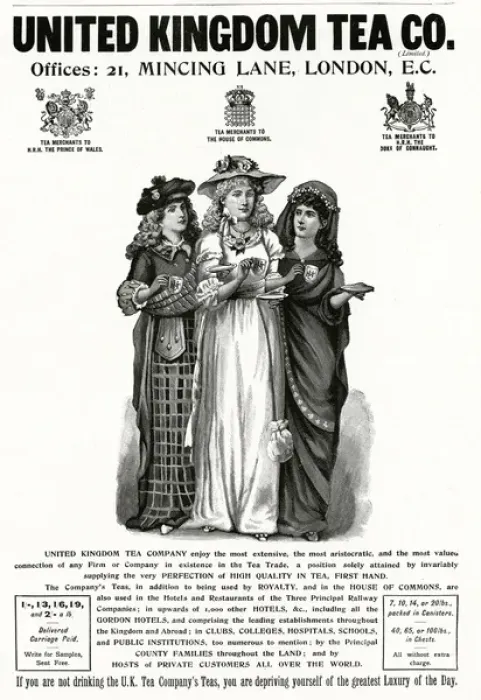 Framed Print : Advert for United Kingdom Tea Comany 1895 Framed Print : Advert for United Kingdom Tea Comany 1895