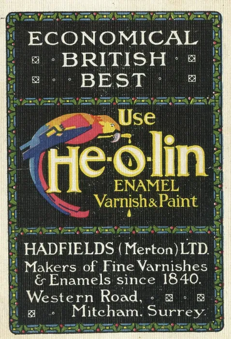 Framed Print : Advert, Use Heolin Enamel Varnish & Paint Framed Print : Advert, Use Heolin Enamel Varnish & Paint