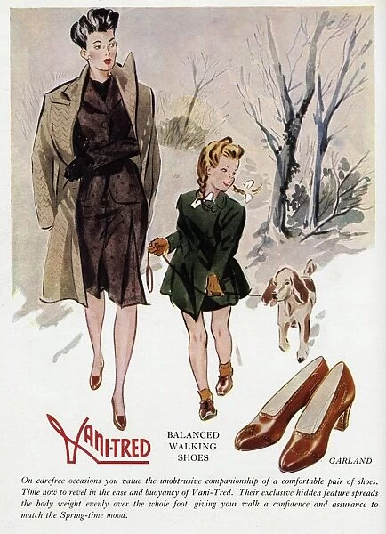 Advert for Vani-tred shoes 1946