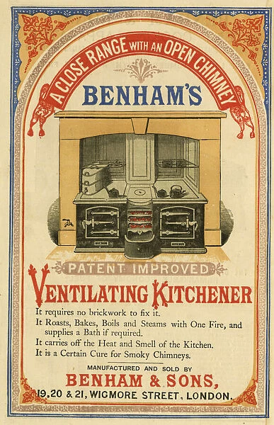 Advert, Ventilating Kitchener Close Range Oven