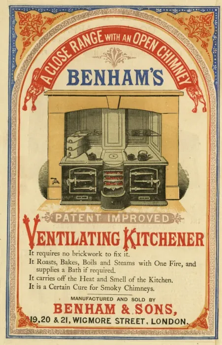 Framed Print : Advert, Ventilating Kitchener Close Range Oven Framed Print : Advert, Ventilating Kitchener Close Range Oven