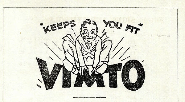 Advert, Vimto Keeps You Fit, Tonic Fruit Drink