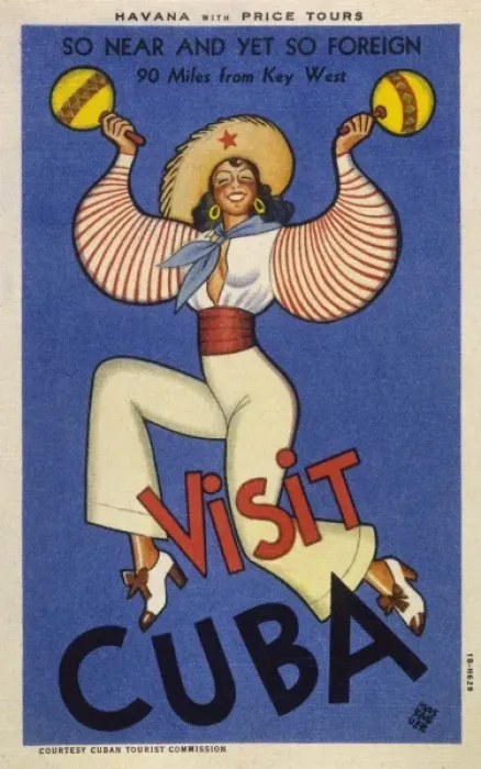 Framed Print : Advert / Visit Cuba 20C Framed Print : Advert / Visit Cuba 20C