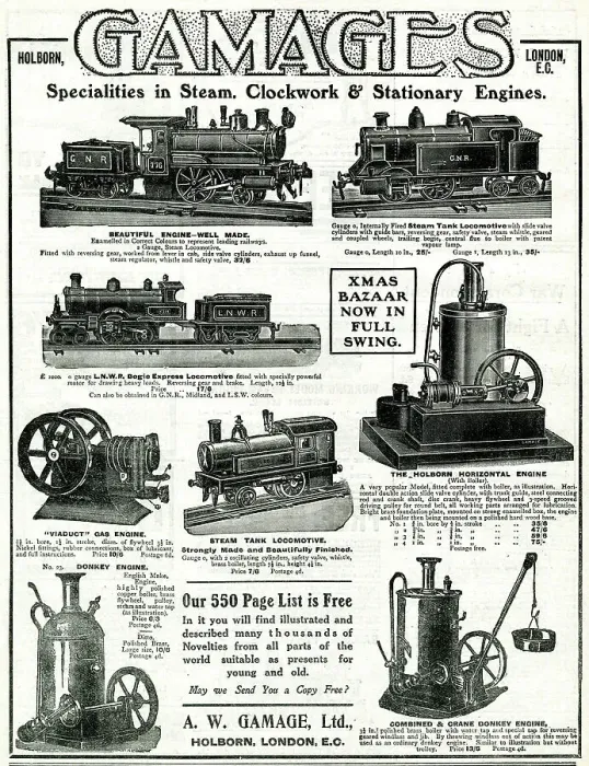 Framed Print : Advert, A W Gamage Ltd, Holborn, London Framed Print : Advert, A W Gamage Ltd, Holborn, London