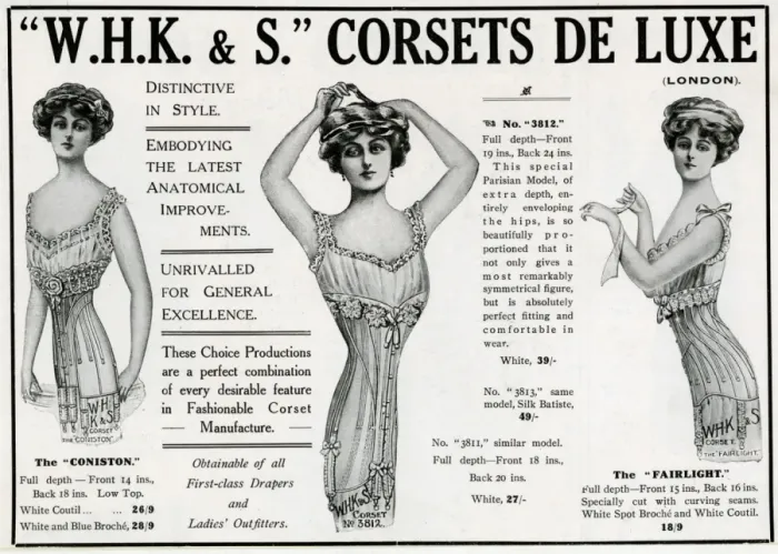 Framed Print : Advert for W. H. K &s corsets 1911 Framed Print : Advert for W. H. K &s corsets 1911