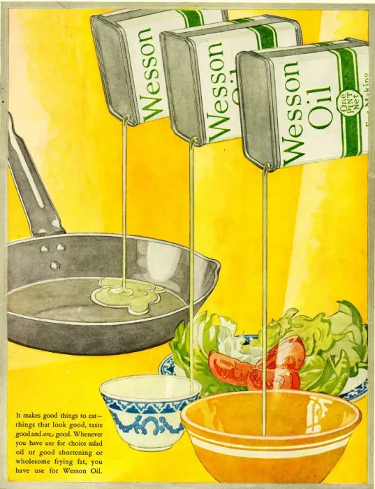 Framed Print : Advert, Wesson Oil for cooking and salads Framed Print : Advert, Wesson Oil for cooking and salads