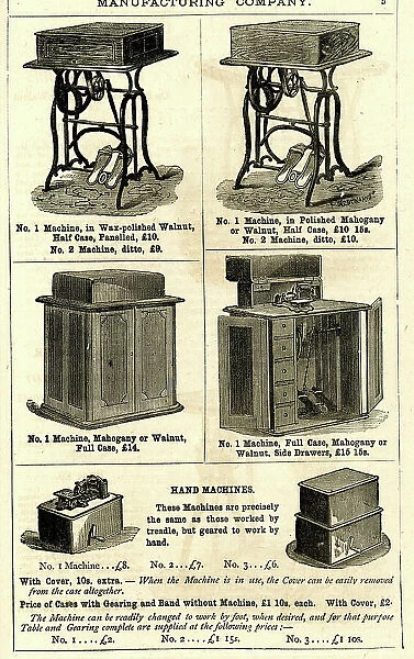 Advert, Wheeler & Wilson's Sewing Machines