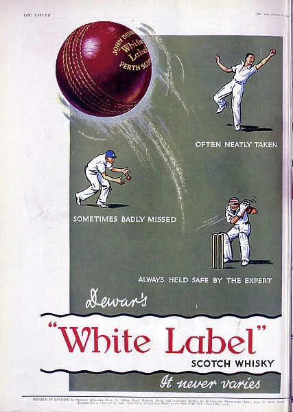 Advert for White Label whisky