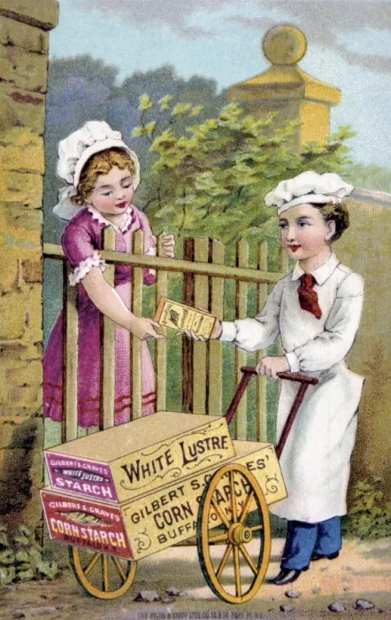 Framed Print : An advertisement for White Lustre Starch Framed Print : An advertisement for White Lustre Starch