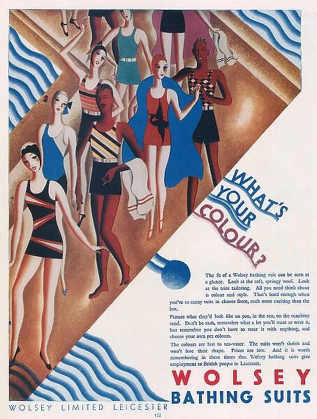 Advertisement for Wolsey Bathing Suits 1930