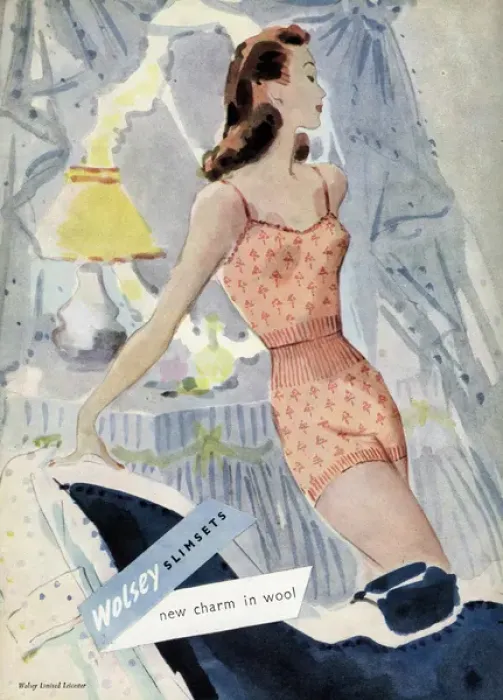 Framed Print : Advert for Wolsey underwear 1947 Framed Print : Advert for Wolsey underwear 1947