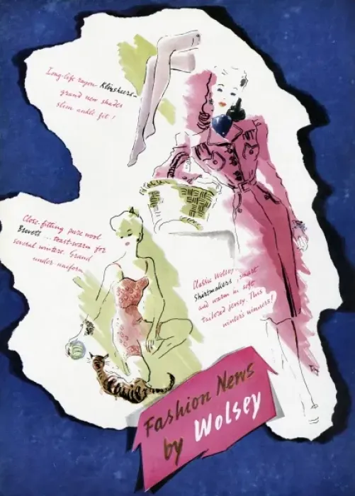 Framed Print : Advert for Wolsey womens clothing 1941 Framed Print : Advert for Wolsey womens clothing 1941