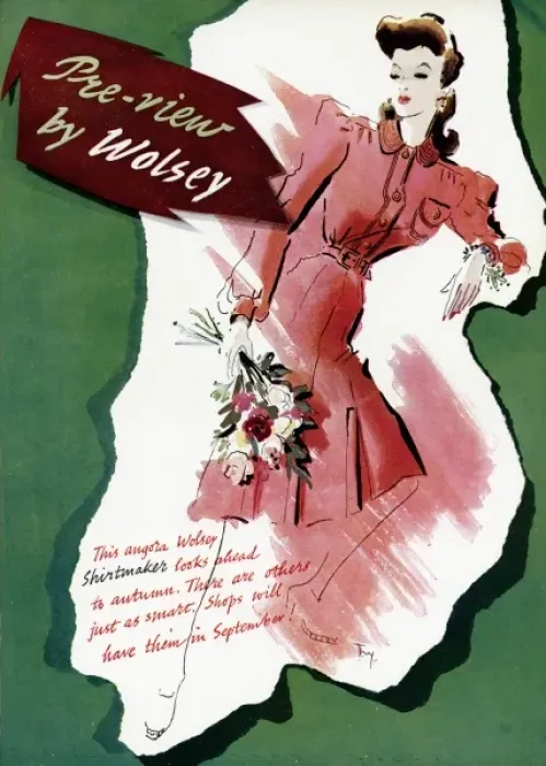 Framed Print : Advert for Wolsey womens clothing 1941 Framed Print : Advert for Wolsey womens clothing 1941