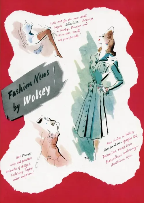 Framed Print : Advert for Wolsey womens clothing 1941 Framed Print : Advert for Wolsey womens clothing 1941