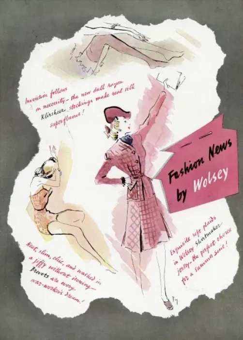 Framed Print : Advert for Wolsey womens clothing 1941 Framed Print : Advert for Wolsey womens clothing 1941