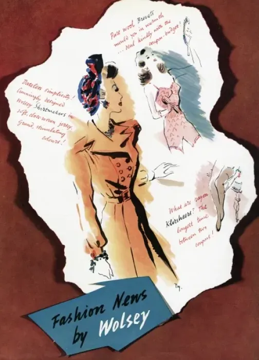 Framed Print : Advert for Wolsey womens clothing 1941 Framed Print : Advert for Wolsey womens clothing 1941