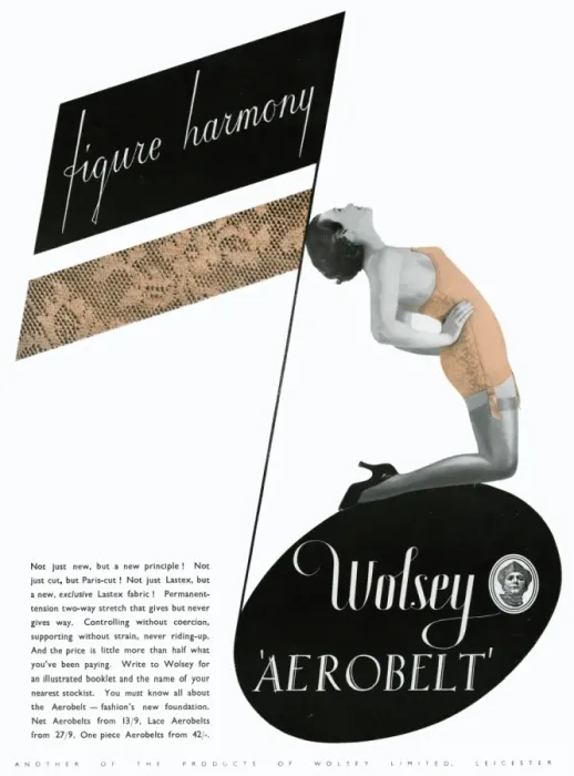 Framed Print : Advert for Wolsey womens underwear 1936 Framed Print : Advert for Wolsey womens underwear 1936