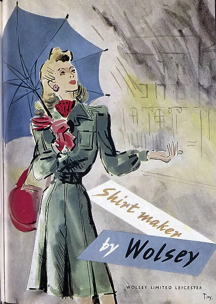 An advert for Wolsey's range of women's wear. Date: 1943