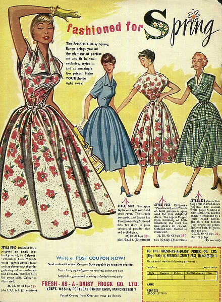 Advert, Women's dresses, Fresh as a Daisy Frock Co Ltd