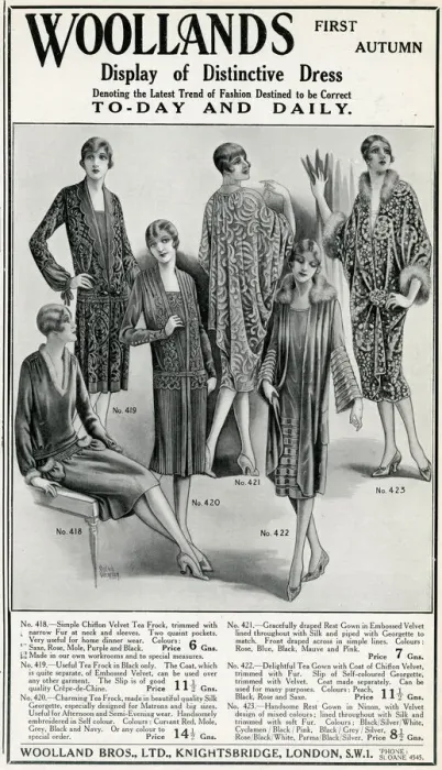 Framed Print : Advert for Woollands womens clothing 1927 Framed Print : Advert for Woollands womens clothing 1927